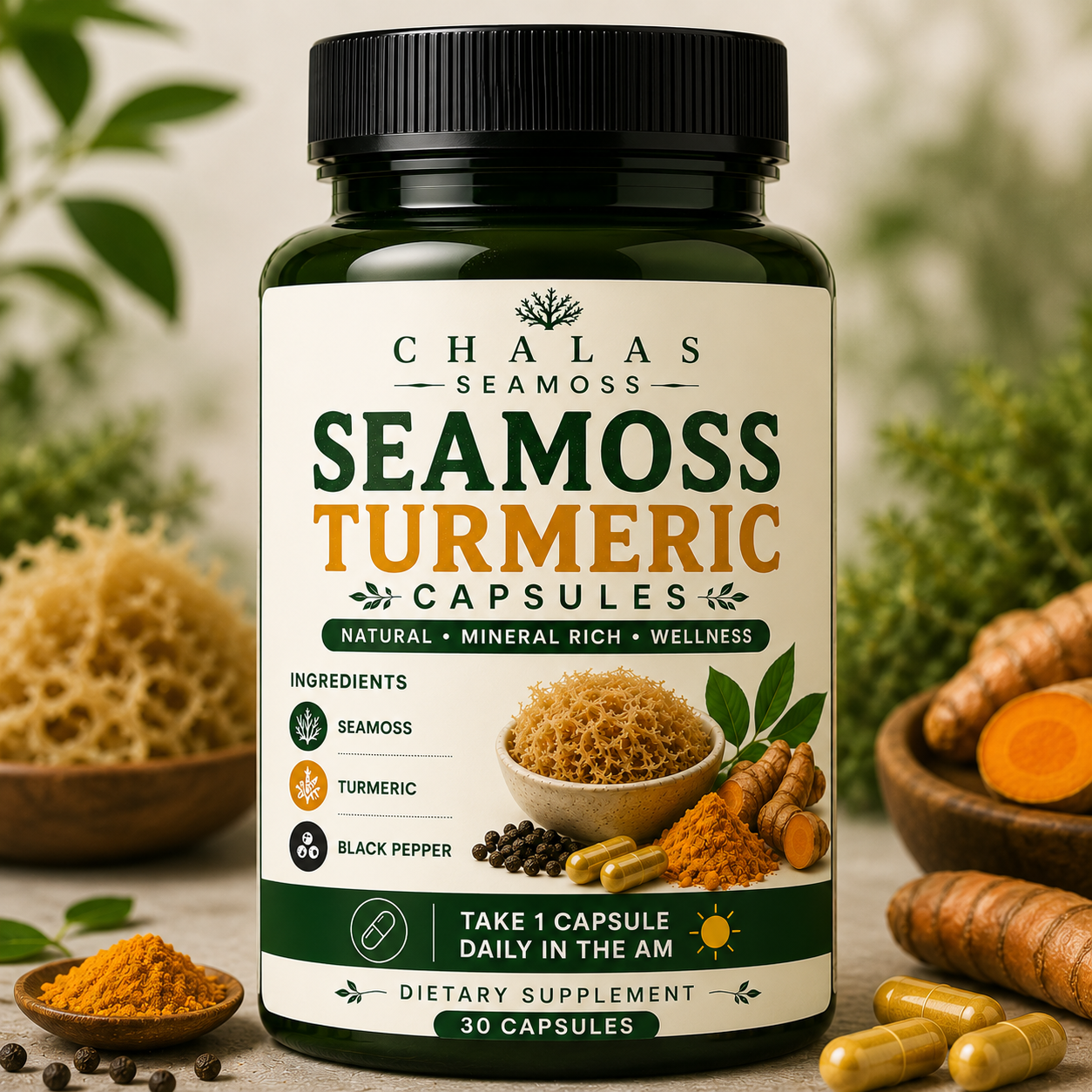 Seamoss Turmeric Capsules