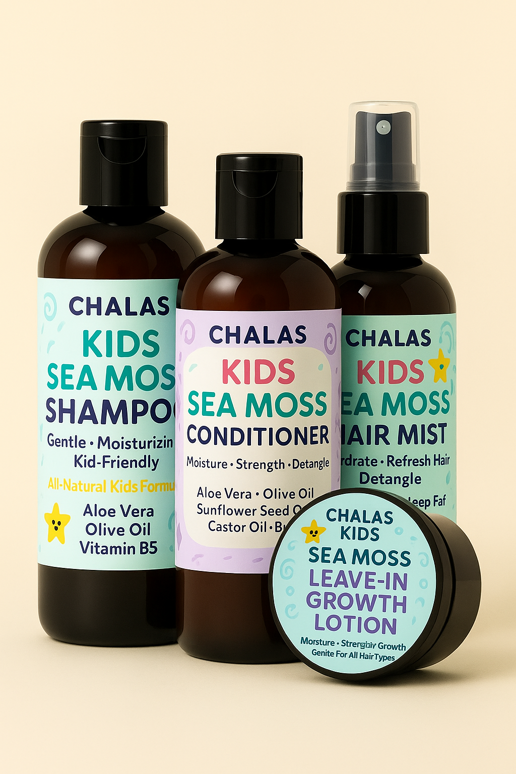 Kids Seamoss Hair Set