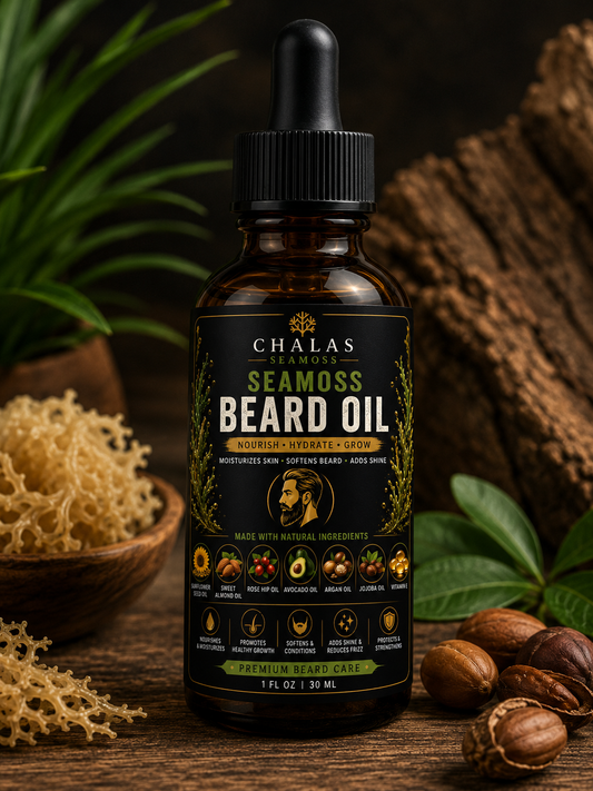 Seamoss beard oil